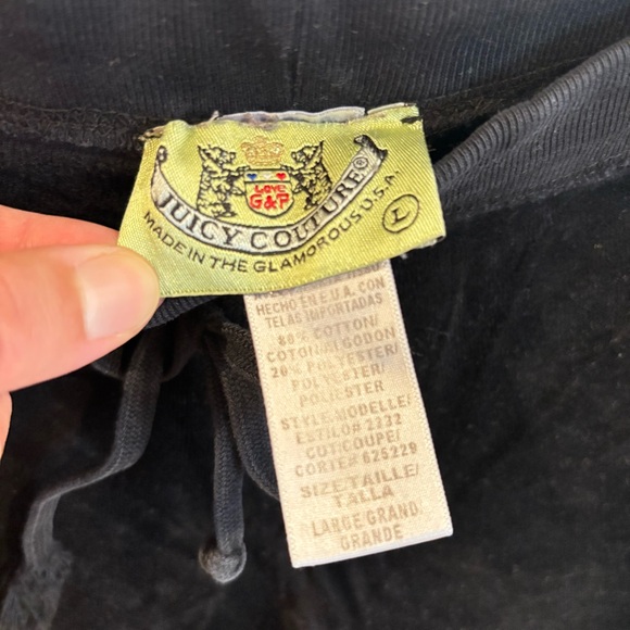 Original Vintage Y2K Juicy Couture Velour Track Pant - Picture 6 of 6